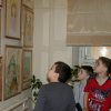 Юные посетители выставки-конкурса "Мой край сибирский".